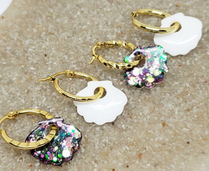 Lot de 2 Pampilles - Coquillage - Palma