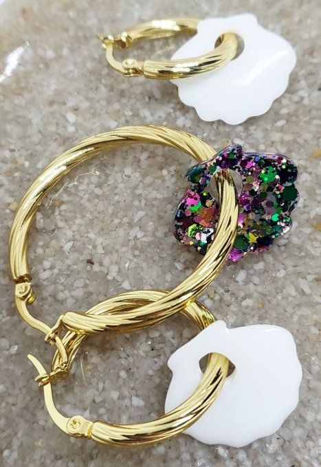 Lot de 2 Pampilles - Coquillage - Palma