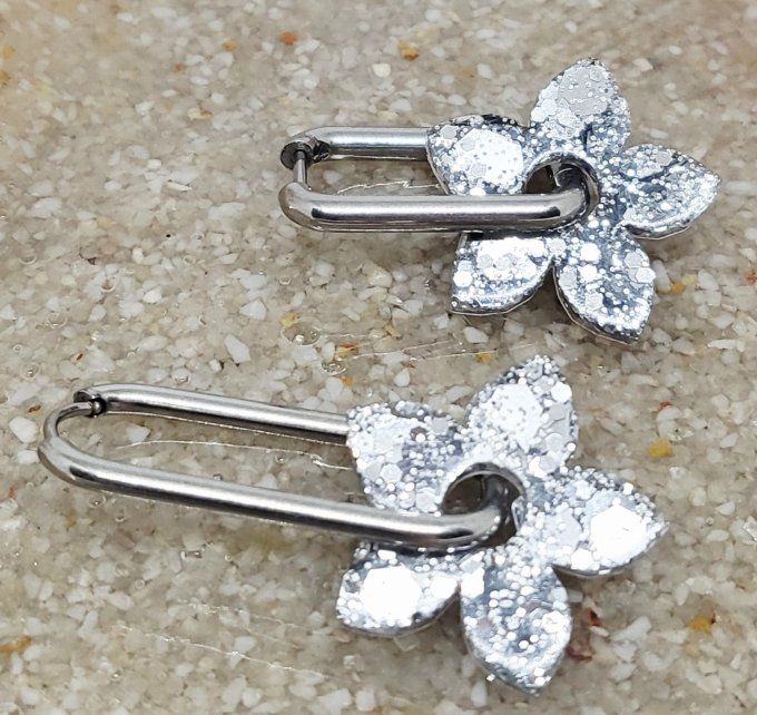 Lot de 2 Pampilles - Fleur de Tiaré - Léia