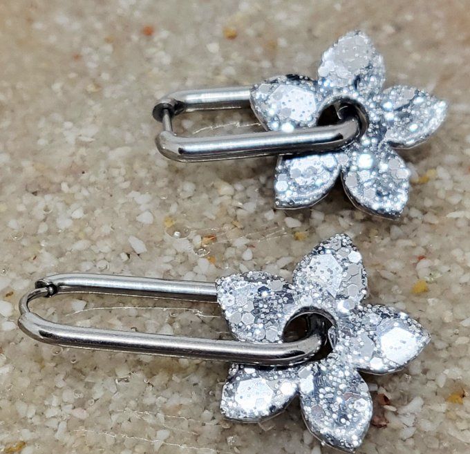 Lot de 2 Pampilles - Fleur de Tiaré - Léia