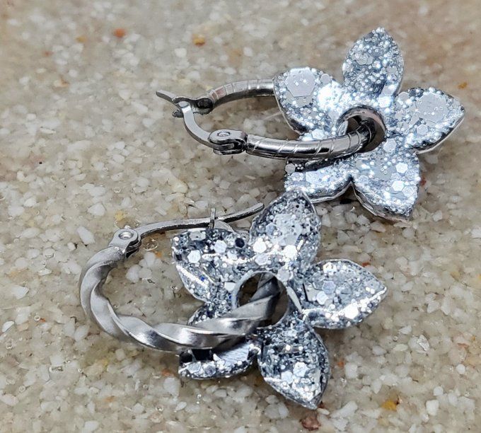 Lot de 2 Pampilles - Fleur de Tiaré - Léia