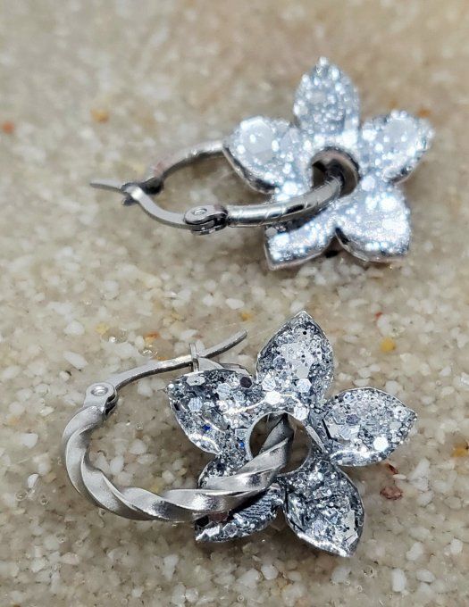 Lot de 2 Pampilles - Fleur de Tiaré - Léia