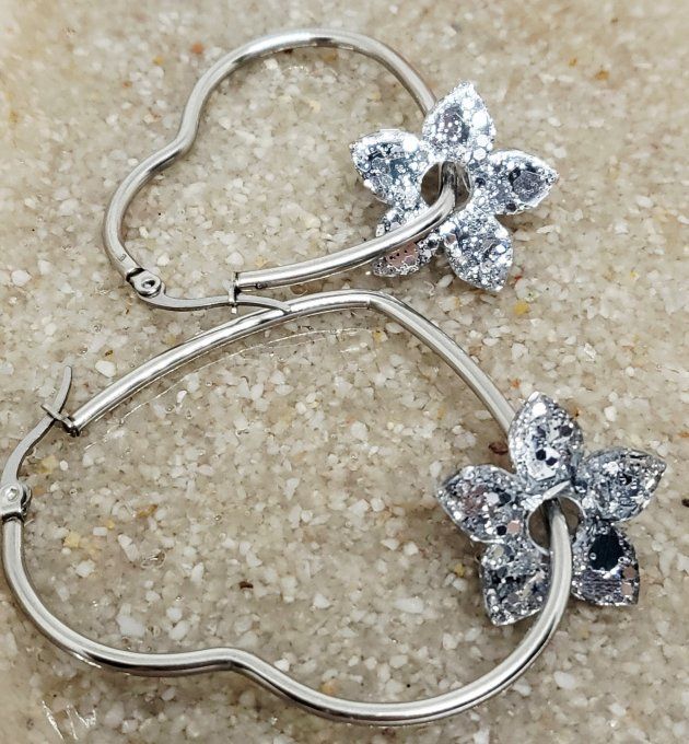 Lot de 2 Pampilles - Fleur de Tiaré - Léia