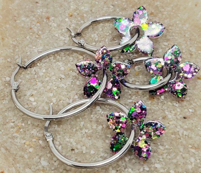 Lot de 2 Pampilles - Fleur de Tiaré - Léia - Copie