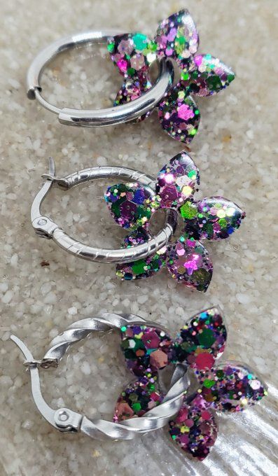 Lot de 2 Pampilles - Fleur de Tiaré - Léia - Copie