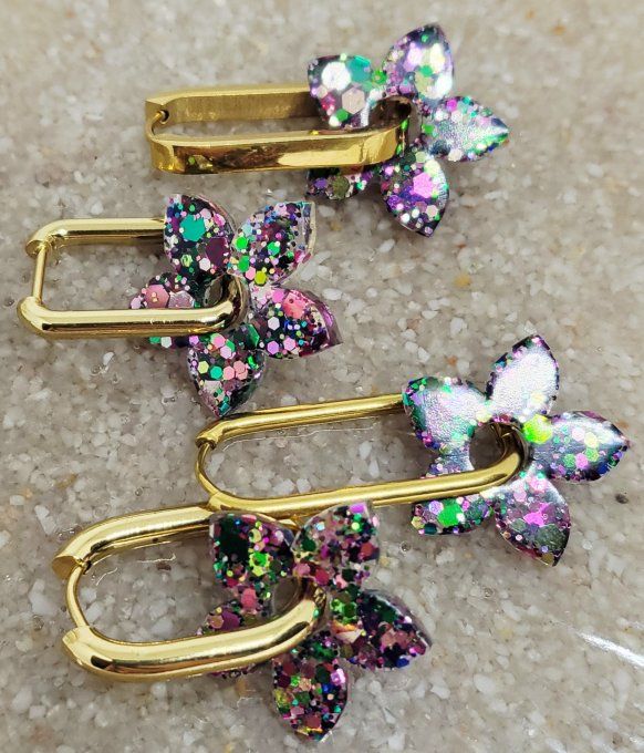 Lot de 2 Pampilles - Fleur de Tiaré - Léia - Copie