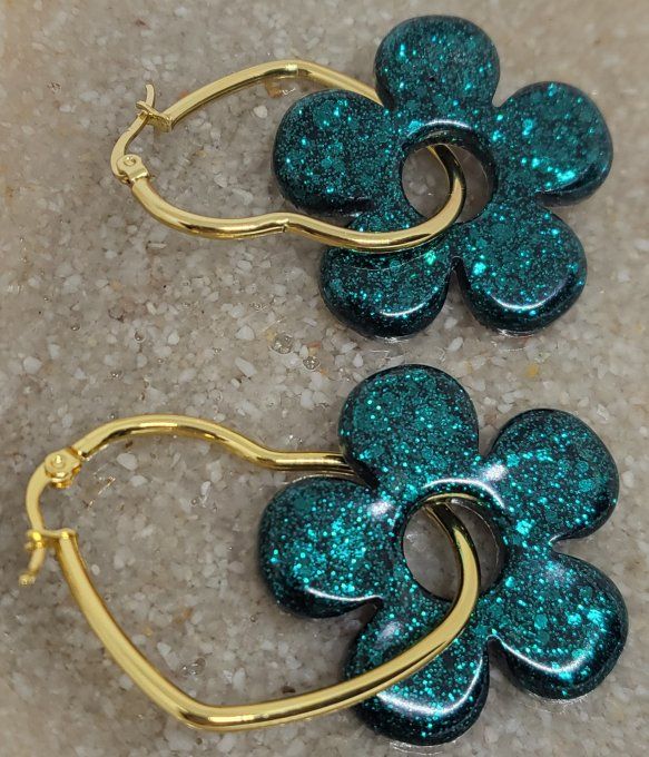 Lot de 2 Pampilles - Grande Fleur - Aria