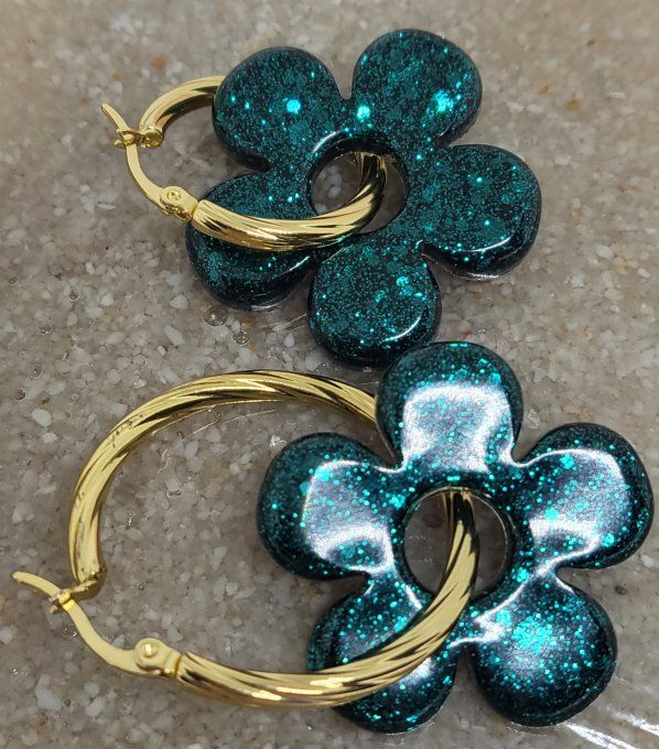 Lot de 2 Pampilles - Grande Fleur - Aria