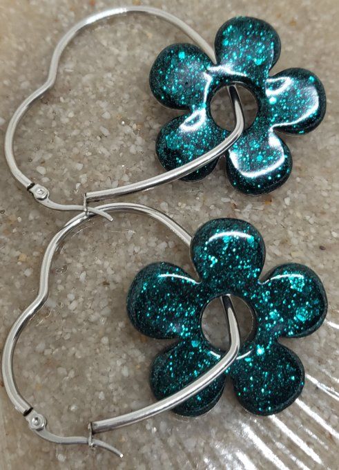 Lot de 2 Pampilles - Grande Fleur - Aria