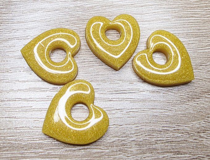 Lot de 2 Pampilles Cœur - Mya 