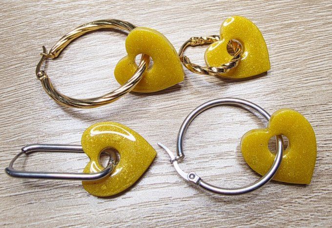 Lot de 2 Pampilles Cœur - Mya 