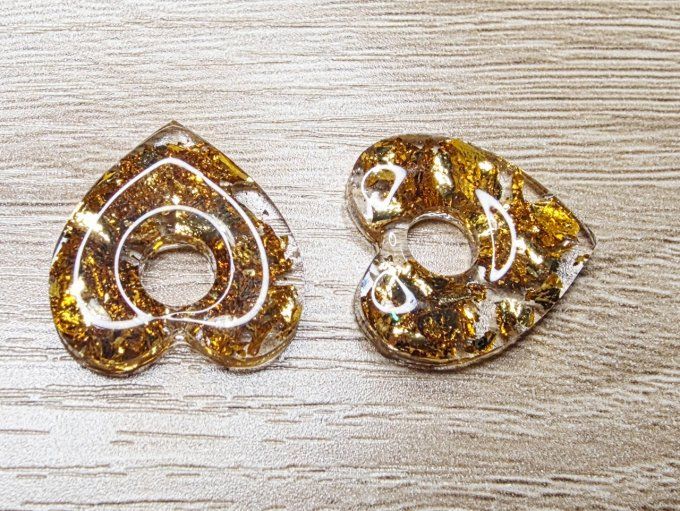 Lot de 2 Pampilles Cœur - Mya 