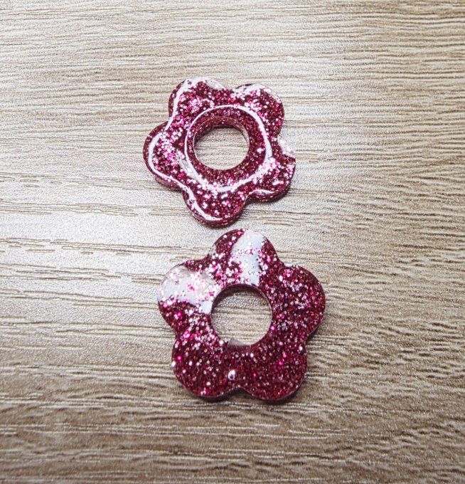 Lot de 2 Pampilles Fleur - 5 pétales - Léna