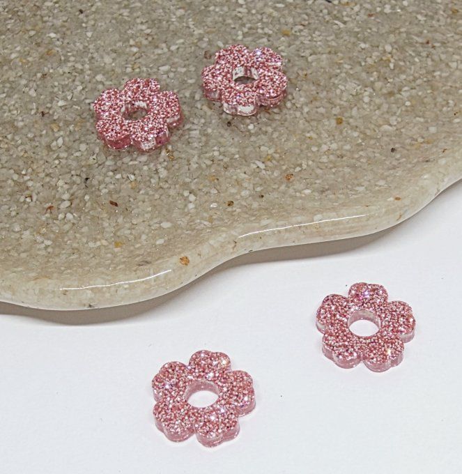 Lot de 2 Pampilles Fleur - 5 pétales - Petit Modèle - Tina 