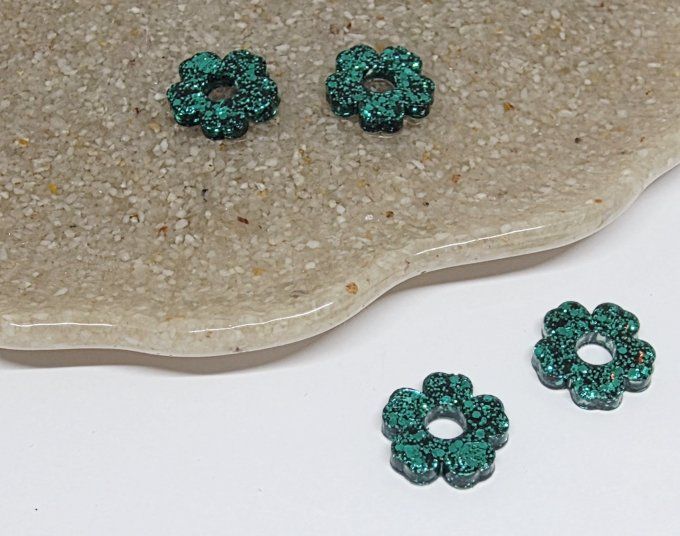 Lot de 2 Pampilles Fleur - 5 pétales - Petit Modèle - Tina  - Copie