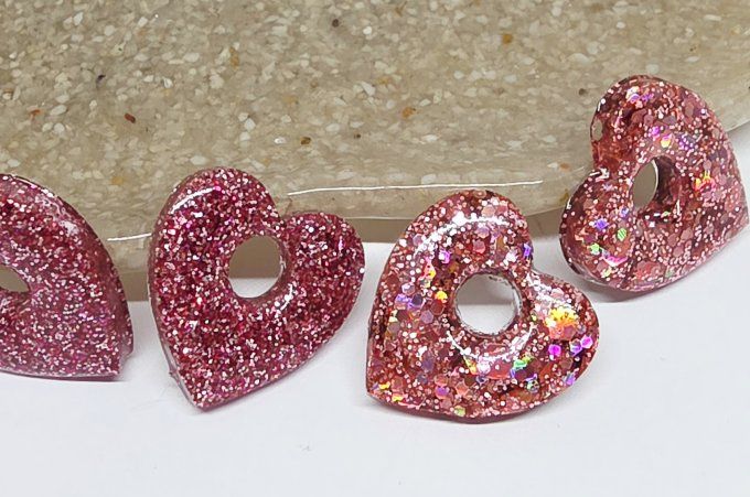 Lot de 2 Pampilles - Cœur- Mya