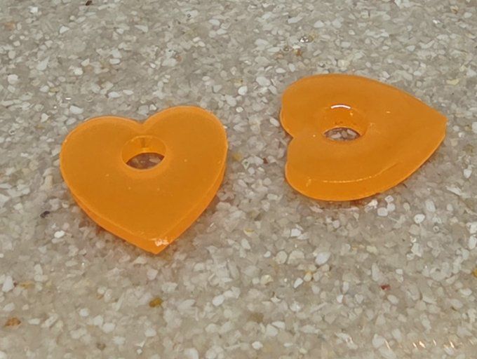 Lot de 2 Pampilles - Cœur- Mya 