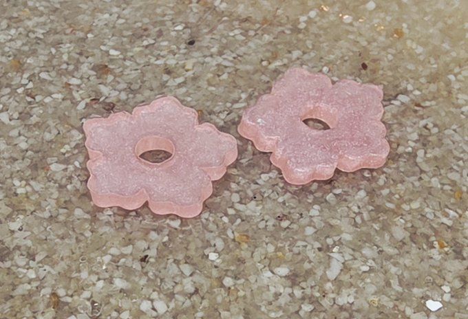 Lot de 2 Pampilles - Fleur - Zoé  