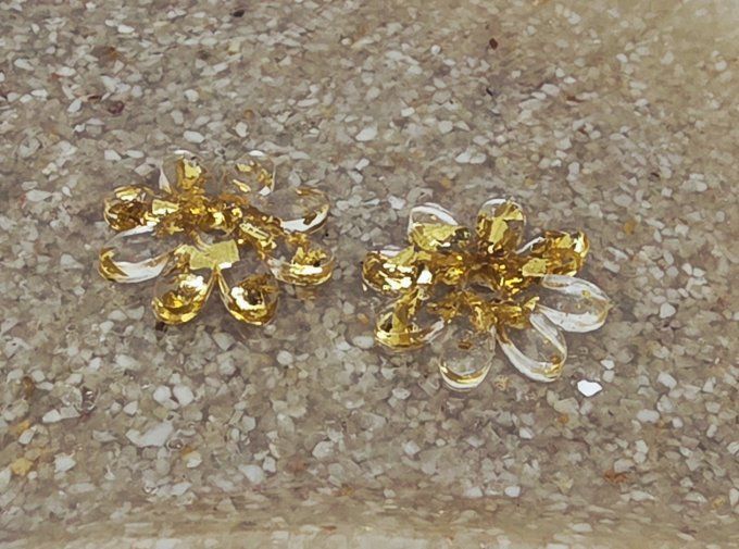 Lot de 2 Pampilles - Fleur - Marguerite 