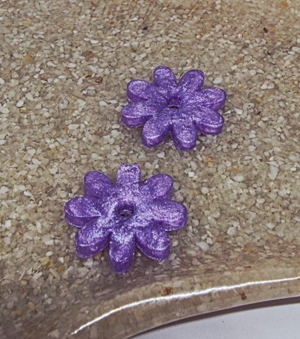 Lot de 2 Pampilles - Fleur - Marguerite 