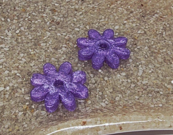 Lot de 2 Pampilles - Fleur - Marguerite 