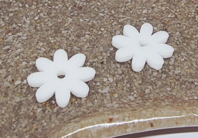 Lot de 2 Pampilles - Fleur - Marguerite  