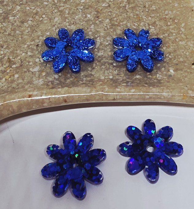 Lot de 2 Pampilles - Fleur - Marguerite