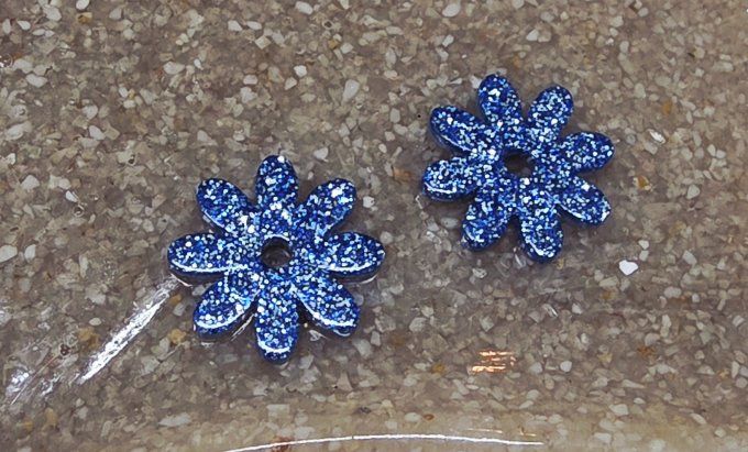 Lot de 2 Pampilles - Fleur - Marguerite