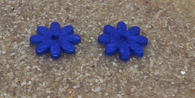 Lot de 2 Pampilles - Fleur - Marguerite 