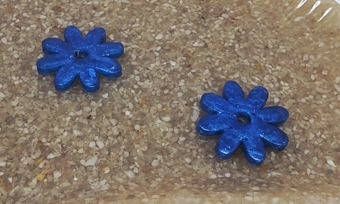 Lot de 2 Pampilles - Fleur - Marguerite 