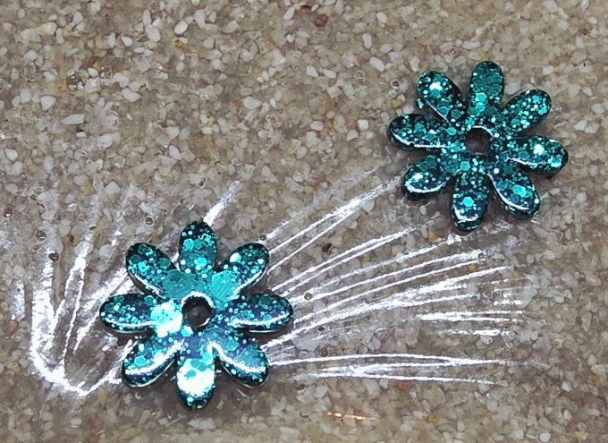 Lot de 2 Pampilles - Fleur - Marguerite