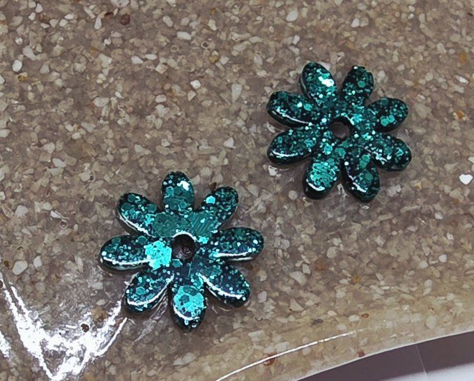 Lot de 2 Pampilles - Fleur - Marguerite