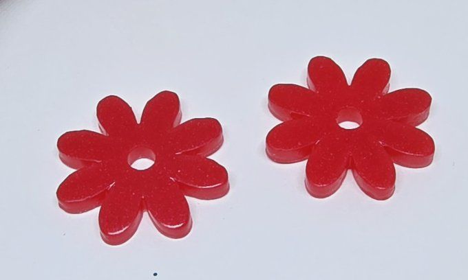 Lot de 2 Pampilles - Fleur - Marguerite