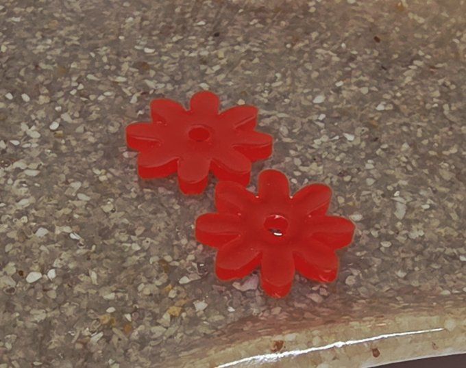 Lot de 2 Pampilles - Fleur - Marguerite