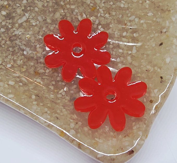 Lot de 2 Pampilles - Fleur - Marguerite