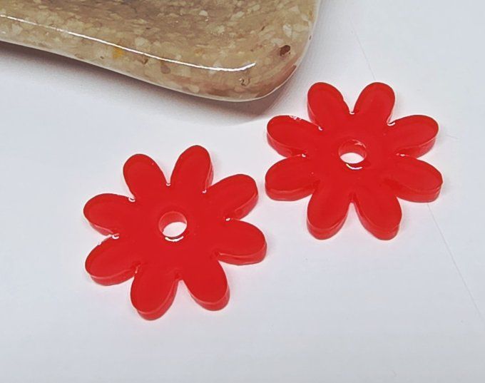 Lot de 2 Pampilles - Fleur - Marguerite