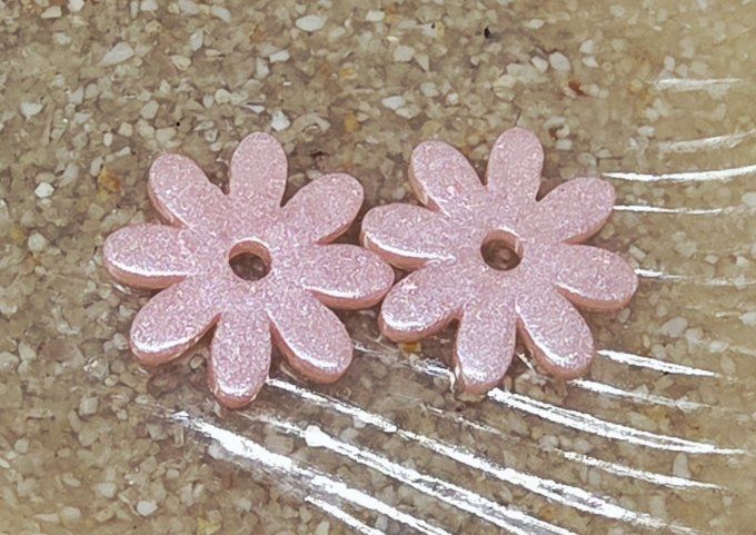 Lot de 2 Pampilles - Fleur - Marguerite  