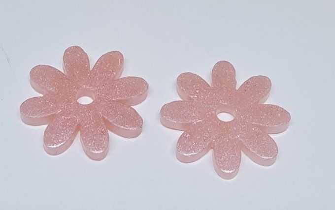 Lot de 2 Pampilles - Fleur - Marguerite  