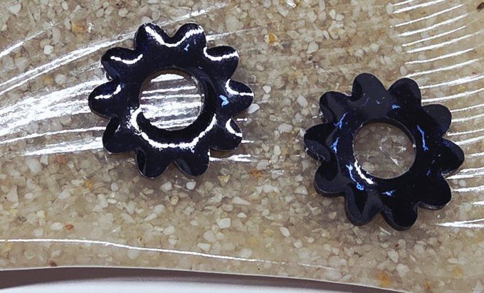 Lot de 2 Pampilles - Fleur - 10 pétales - Dona 