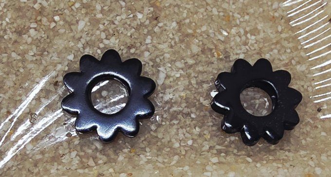 Lot de 2 Pampilles - Fleur - 10 pétales - Dona  