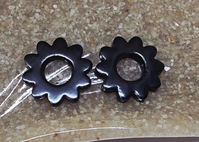 Lot de 2 Pampilles - Fleur - 10 pétales - Dona  