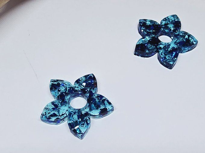 Lot de 2 Pampilles - Fleur de Tiaré - Léia 