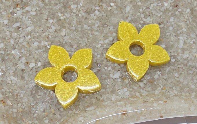 Lot de 2 Pampilles - Fleur de Tiaré - Léia 