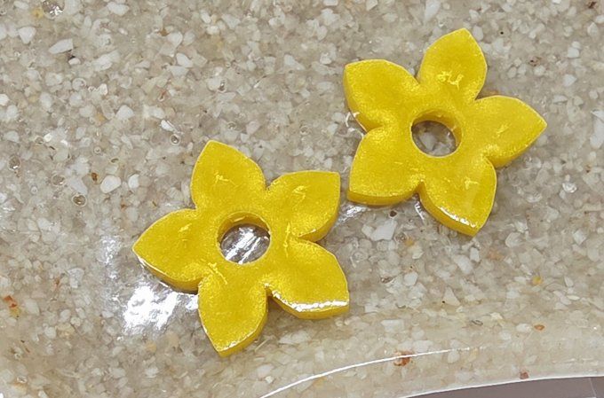 Lot de 2 Pampilles - Fleur de Tiaré - Léia 