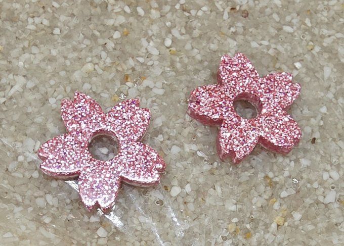 Lot de 2 Pampilles - Fleur de Tiaré - Léia 