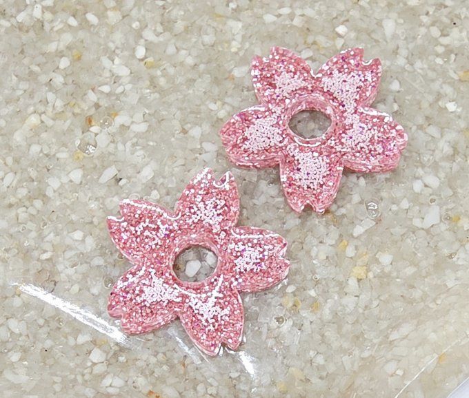 Lot de 2 Pampilles - Fleur de Tiaré - Léia 