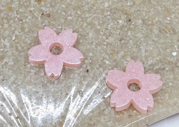 Lot de 2 Pampilles - Fleur de Tiaré - Léia  