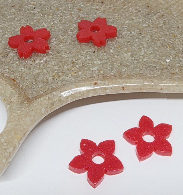 Lot de 2 Pampilles - Fleur de Tiaré - Léia 