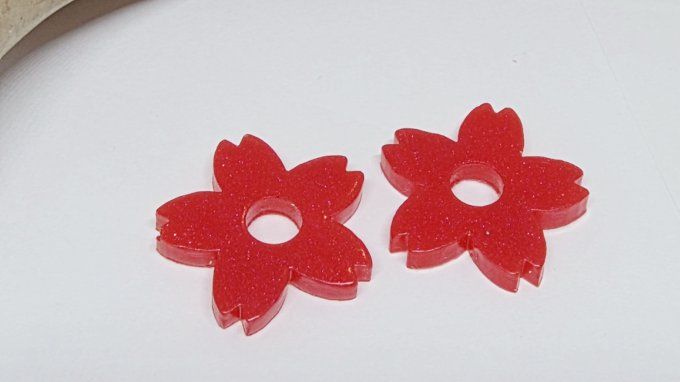 Lot de 2 Pampilles - Fleur de Tiaré - Léia  