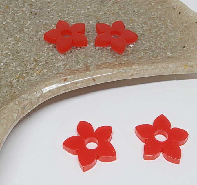 Lot de 2 Pampilles - Fleur de Tiaré - Léia  